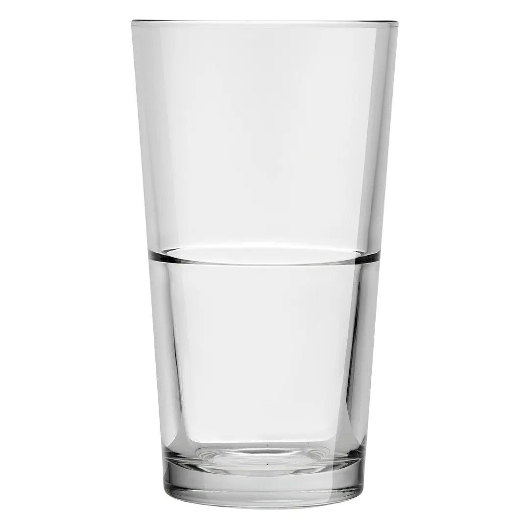 ONIS O-1006186 Up-On Cooler Glass, 15.2 oz Capacity, 3.33" Dia x 5.94" H, Clear Glass