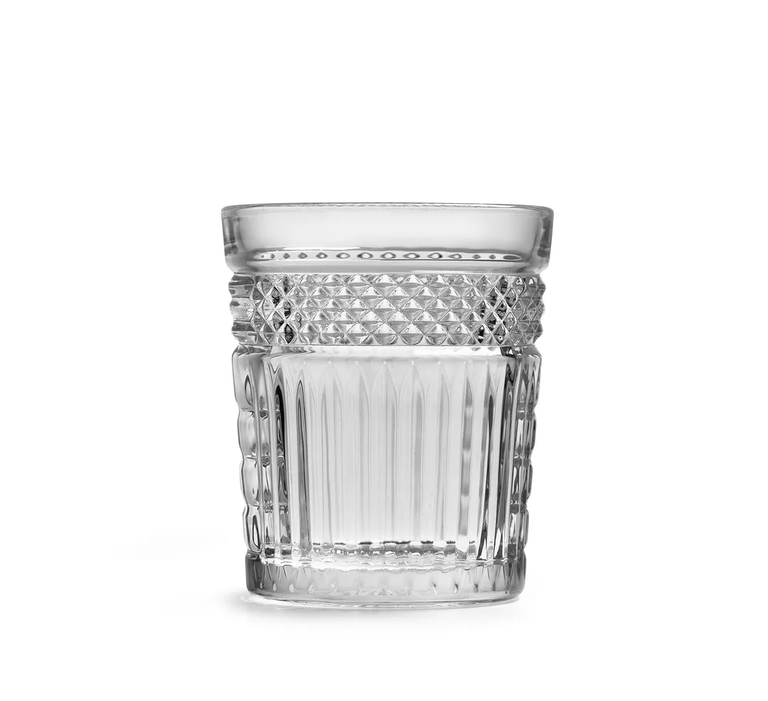 ONIS O-1006326 Old Fashioned Rocks Glass, 3.5" Anchor Design, 12 Oz Soda Lime Glass