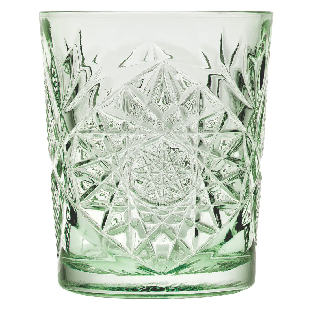 ONIS O-1006372 Icon Double Old Fashioned Glass, 12 oz, Ebony Green, 3.5" Dia × 4.17" H