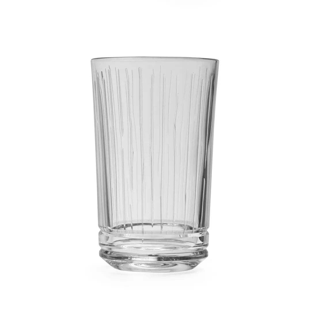 Onis O-1006410 Hi Ball Glass, 5.33" (13.75 oz) Soda Lime Aether Finish, 13 oz Capacity, Clear Glass