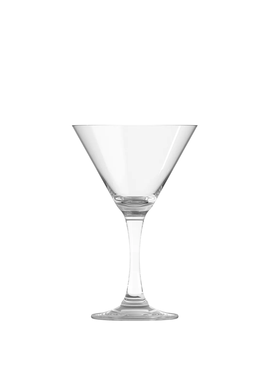 ONIS O-1006433 Perfection Martini Glass, 4.21" Stem Glass, 8 oz Capacity, Soda Lime Clear Finish