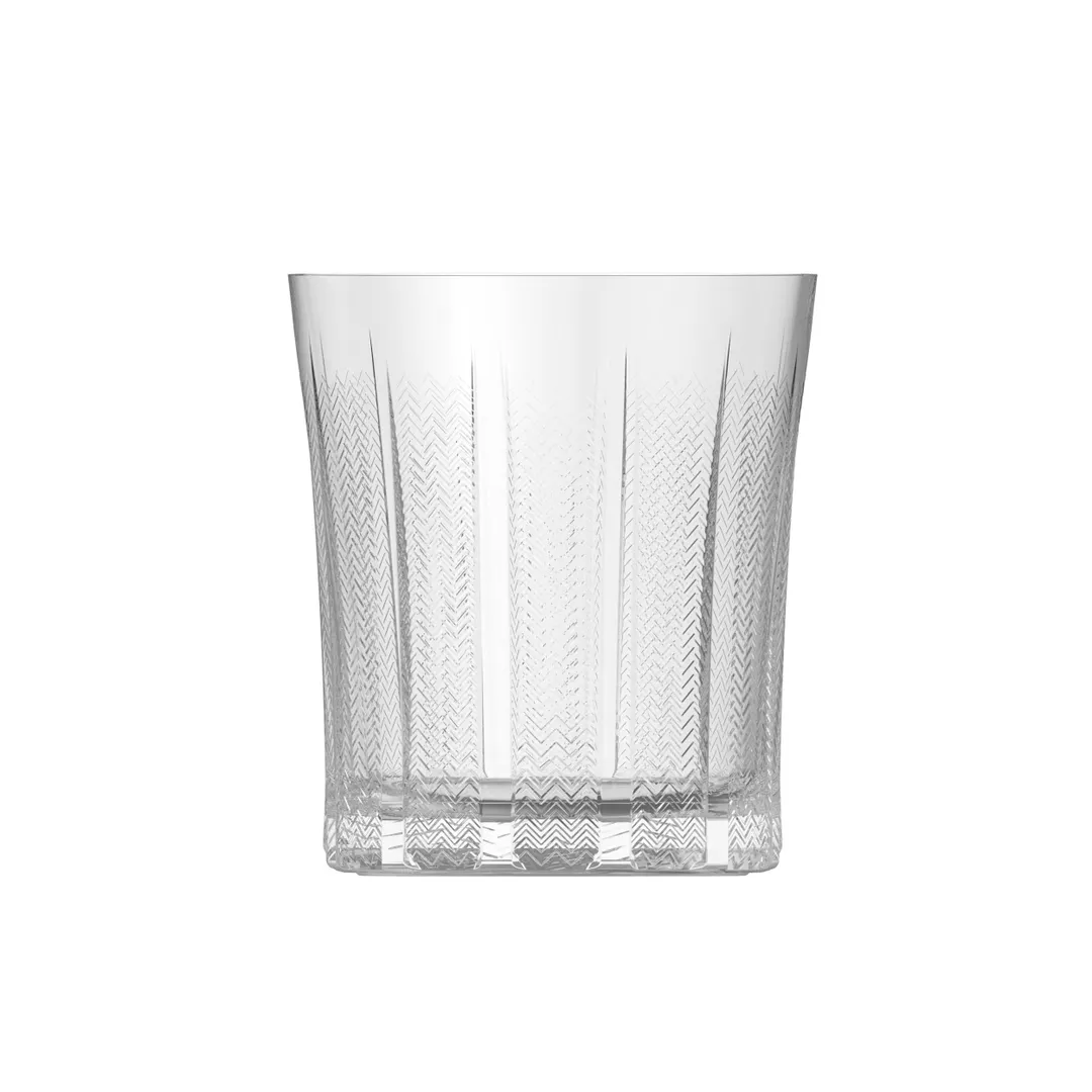 ONIS O-1006518 Double Old Fashioned Rocks Glass, 3.48", 12 oz, Glass, Mosaic