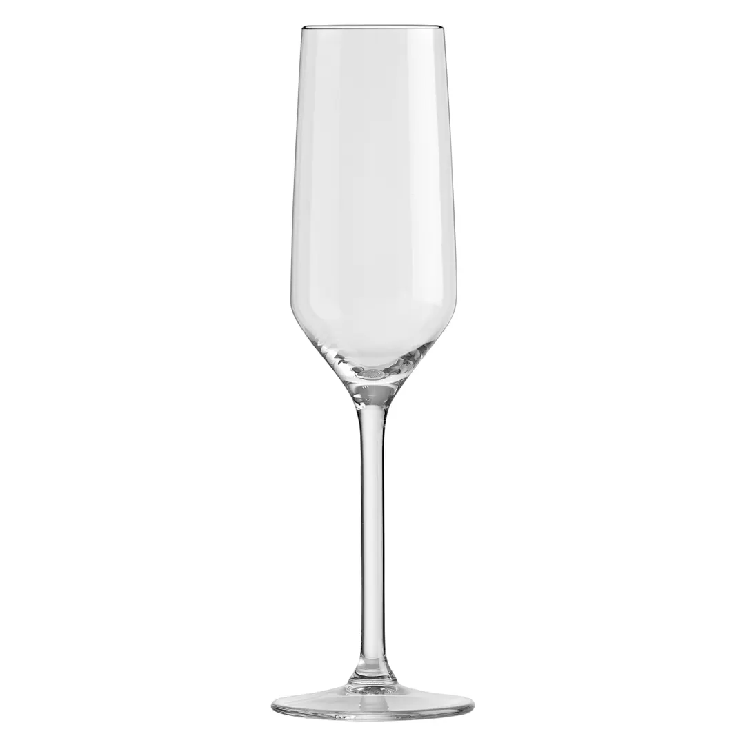 Royal Leerdam RL-1001580 Carre Champagne Glass, 7.5 oz, 2.19" Dia x 9.06" H, Clear Glass