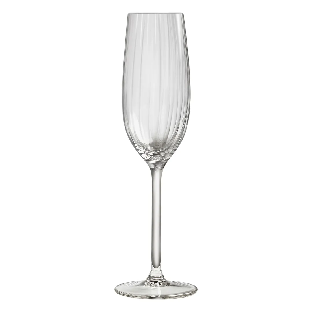 Royal Leerdam RL-1001699 Adora Champagne Glass, 7.25 oz Capacity, 2.25" Dia x 9.02" H, Clear Glass