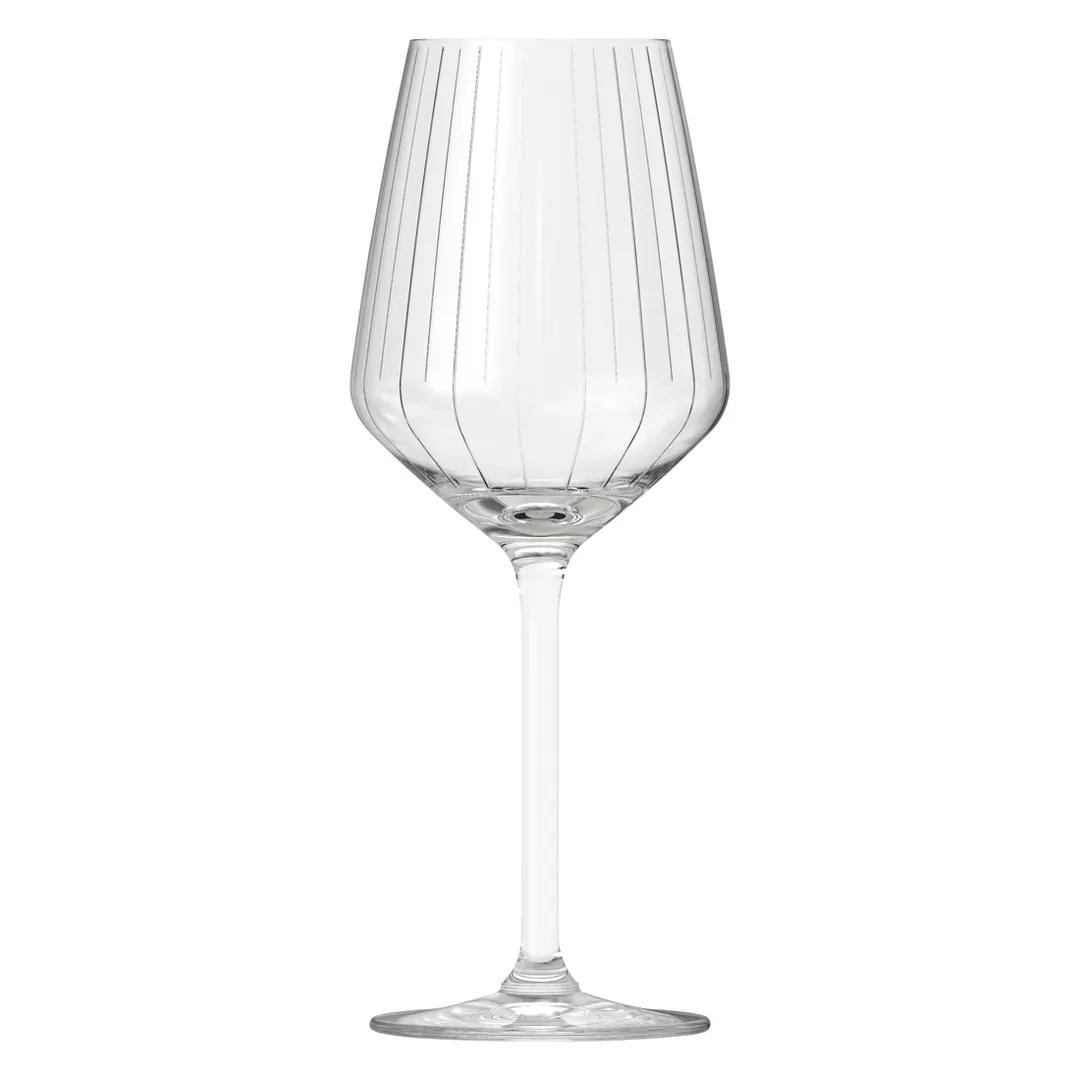 Royal Leerdam RL-1005807 Carre Optics Wine Glass, 13‑15 oz, 3.24" x 8.54" Clear Glass