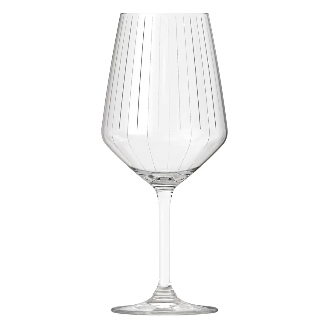 Royal Leerdam RL-1005822 Carre Optics Wine Glass, 17.5 oz (3.57" Dia x 8.54" H), Clear Glass