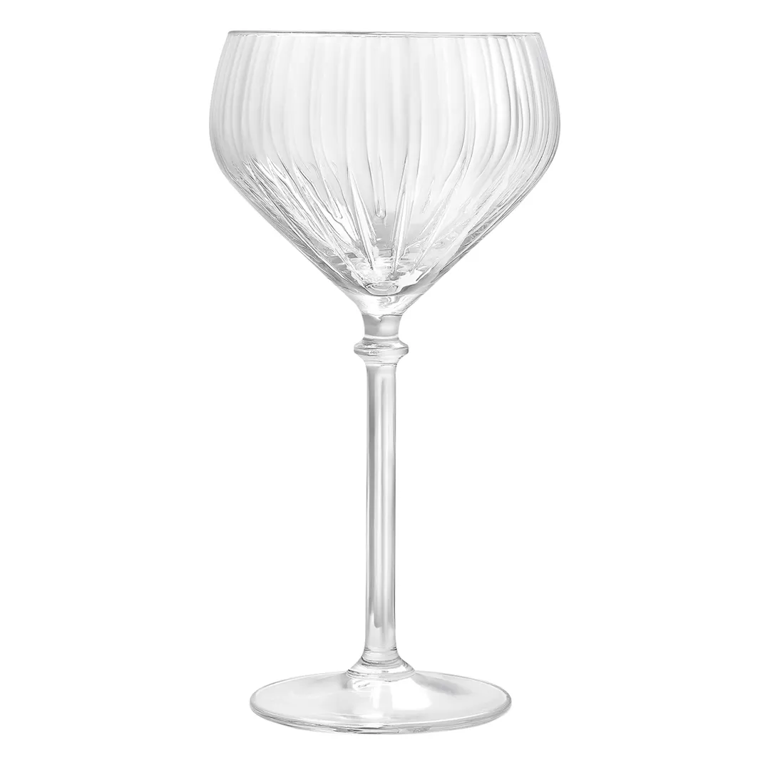Royal Leerdam RL-1005906 Bonheur Coupe Glass, 10.75 oz Capacity, Stem Base, 3.74" Diameter x 7.24" Height