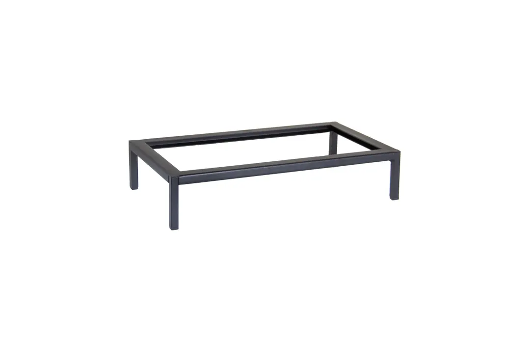 Select Concept SEL022 Riser Stand, 11.410"W x 19.37"D x 4.090"H, Wood Base, Black Steel Finish