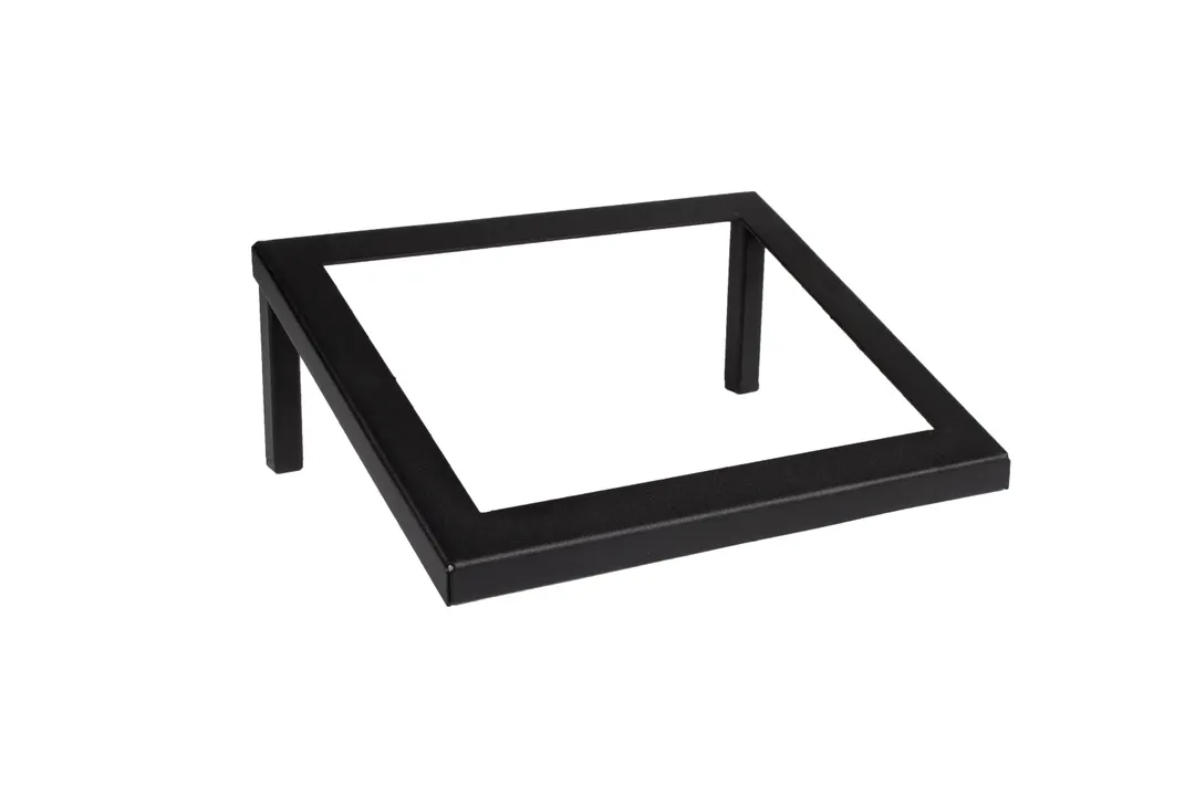Select Concept SEL024 Display Stand, 9.170"W x 11.290"D x 4.090"H, Tilt Black Steel Base, Wood