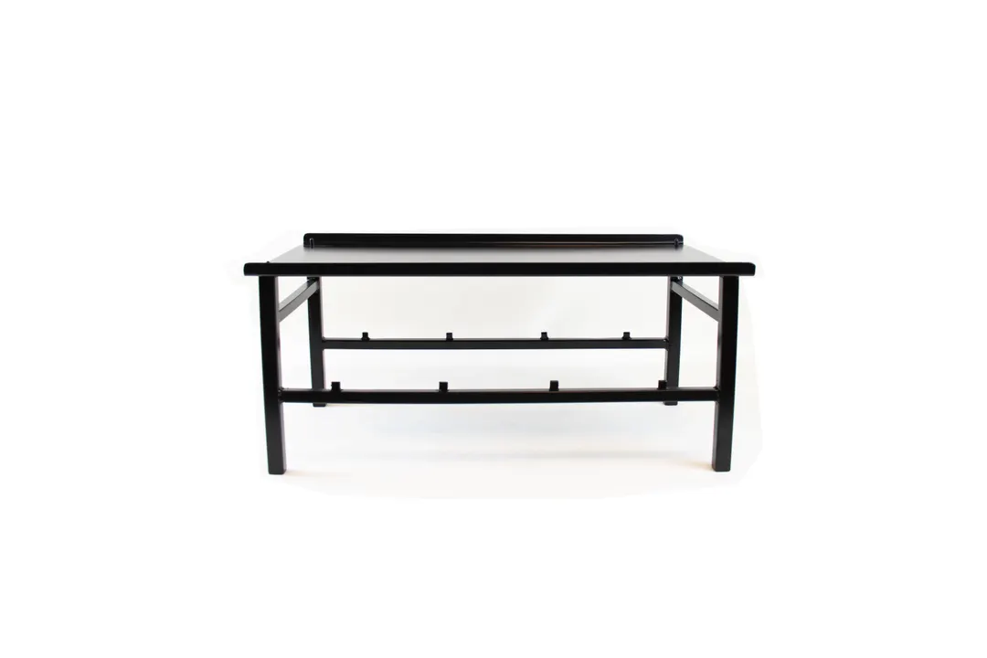 Select Concept SEL701B Second Floor Riser, 13"W x 23.43"D x 10.51"H, Black Steel Stand on Wood Base