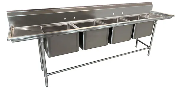 Advance Tabco 94-64-72-36RL (4) Four Compartment Sink