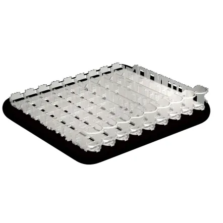 Beverage Air 403-953D-02 Flow Trak Shelf Organizer, 1 Ltr, Seven Lanes for Retail Refrigeration