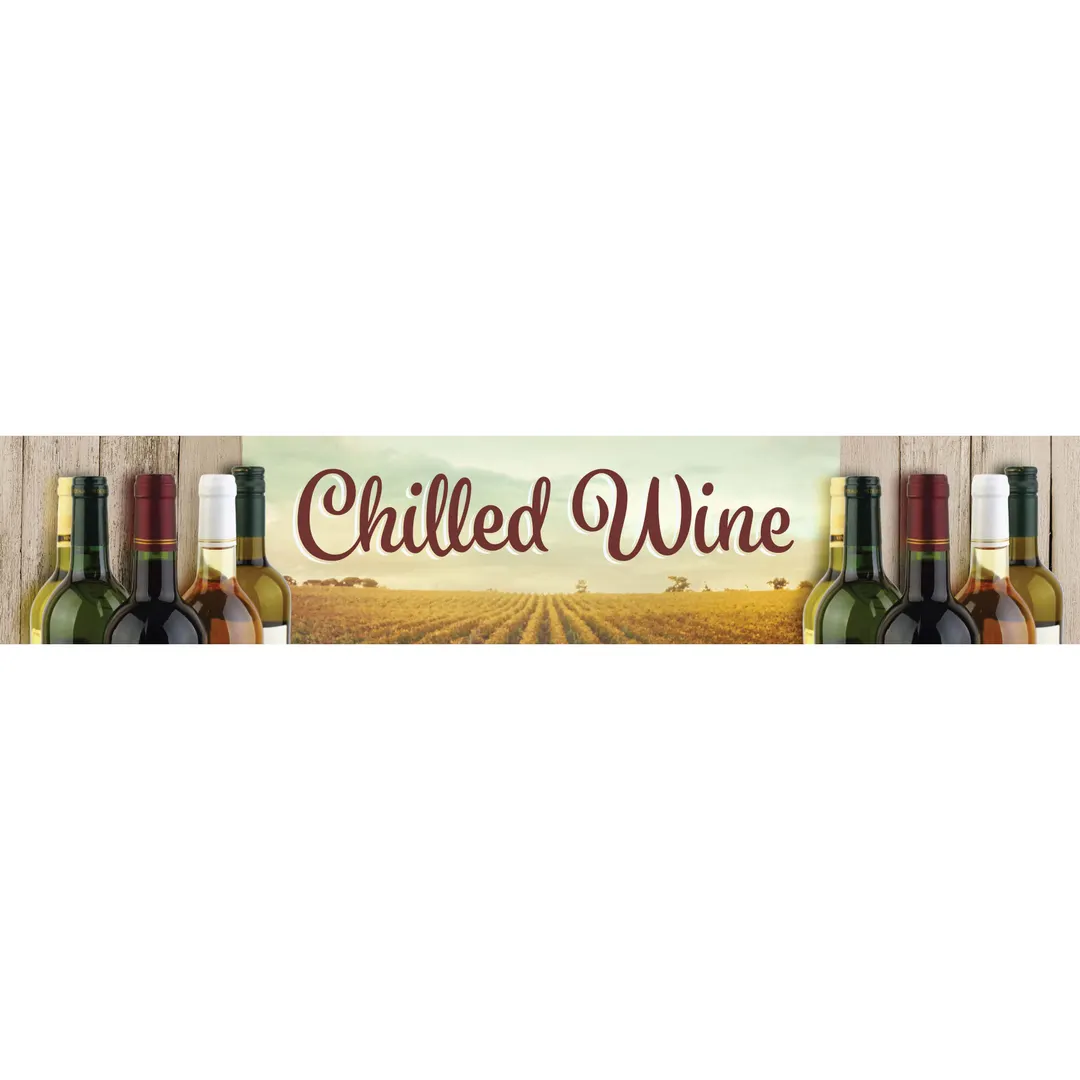 Beverage Air 409-421C-079 Vineyard Chilled Wine Sign for MMR44, 12" x 8" Sign/Menu Bracket Included