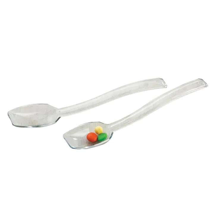 Cal-Mil 1029-1L Condiment Spoon, 1/2 oz Capacity, 8-1/4" Length, Clear BPA-Free Plastic