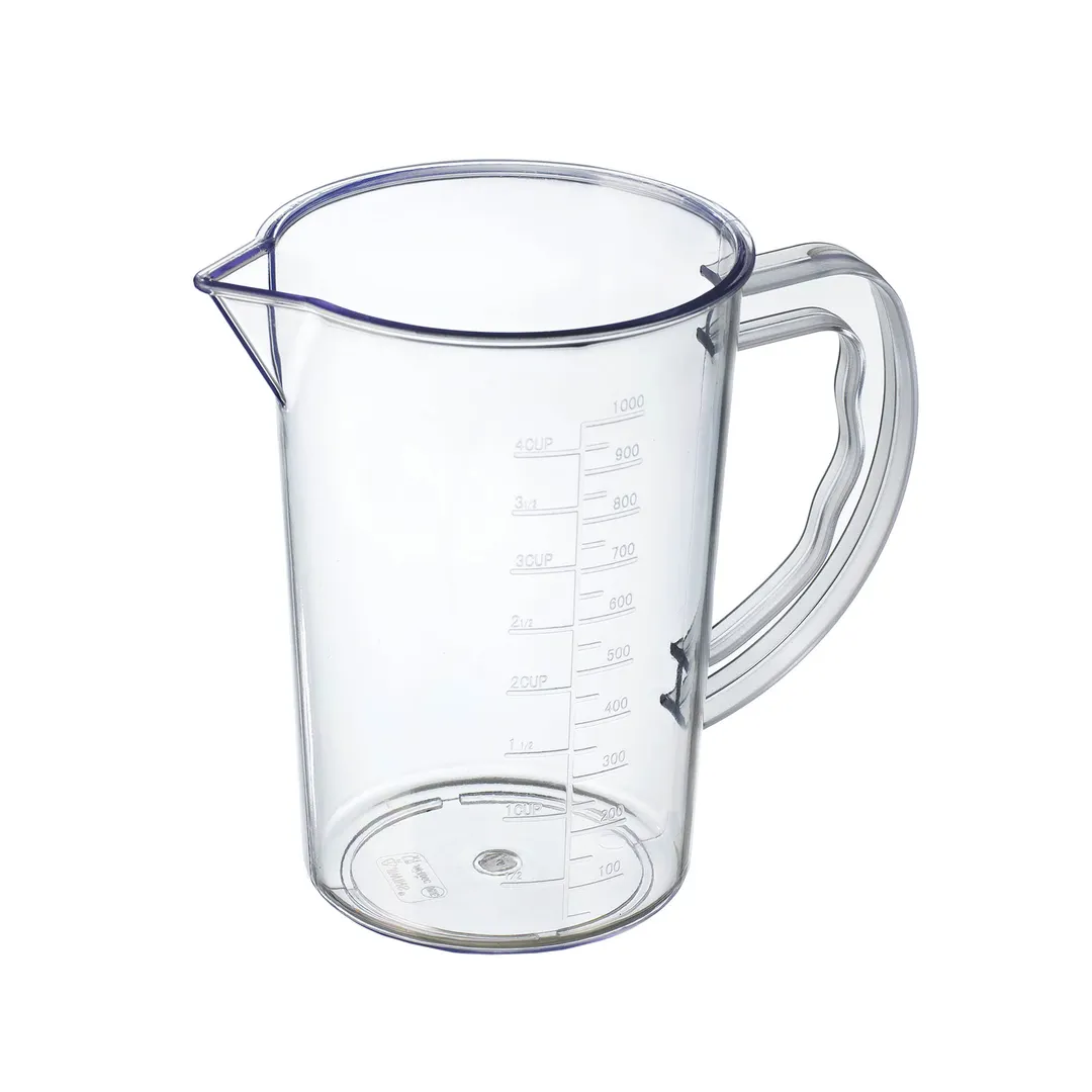 Carlisle 01364 Measuring Cup, 1 qt., Polycarbonate, Clear, Dishwasher Safe