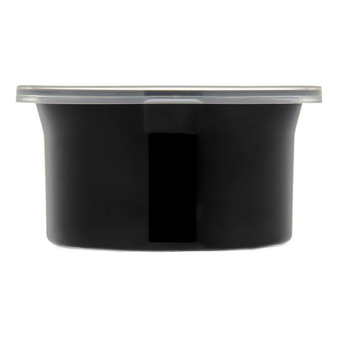 Carlisle 030003 Classic Crock, 0.6 Qt, Black, SAN, High-Gloss Finish, Dishwasher Safe