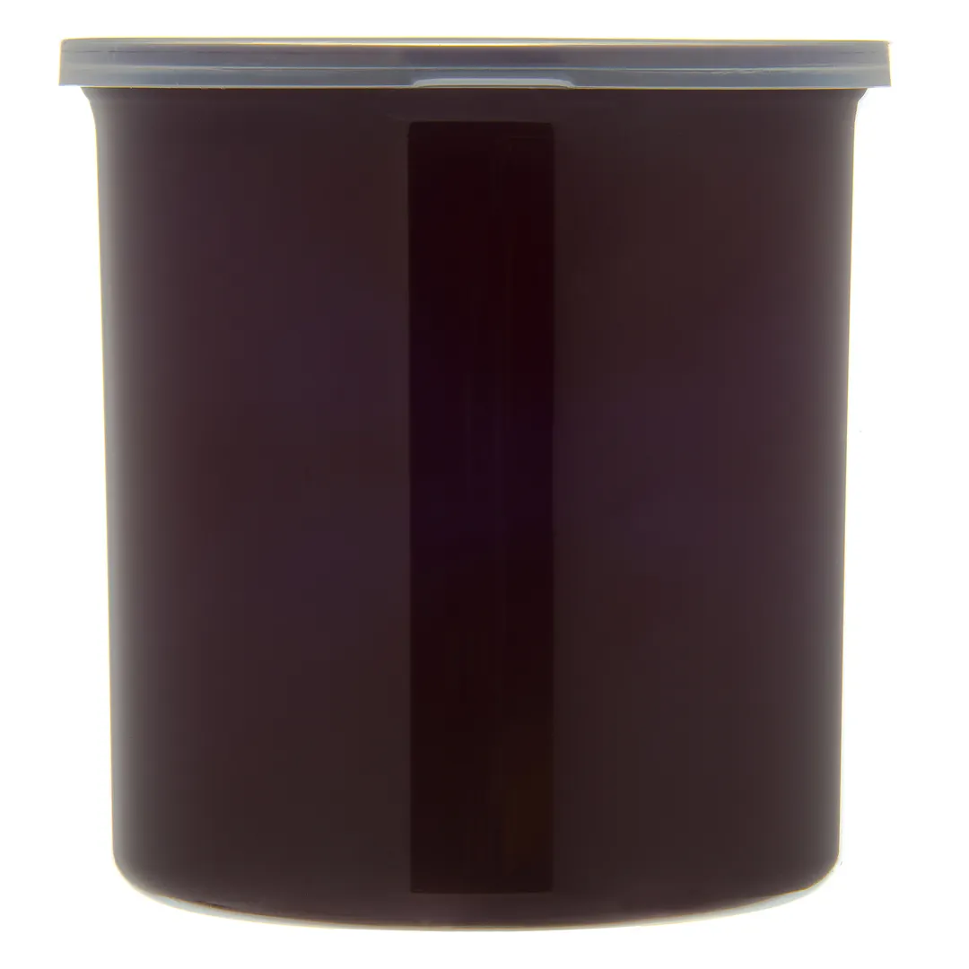 Carlisle 030101 Classic Crock, 1.2 qt., Brown, SAN, High-Gloss Finish, Snap-On Lid - 1/Each