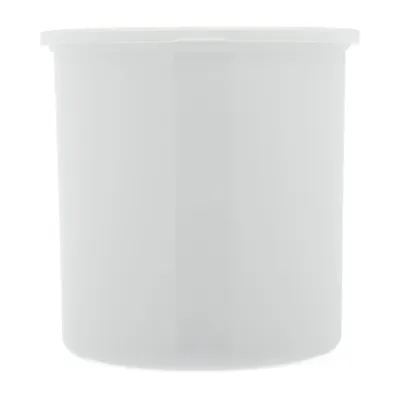 Carlisle 030202 Classic Crock, 2.7 qt., White, SAN, Snap-on Lid, Dishwasher Safe