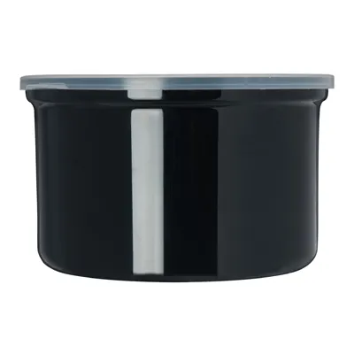 Carlisle 031603 Classic Crock, 1.5 qt., Black, SAN, High-Gloss Finish, Dishwasher Safe - 1/Each