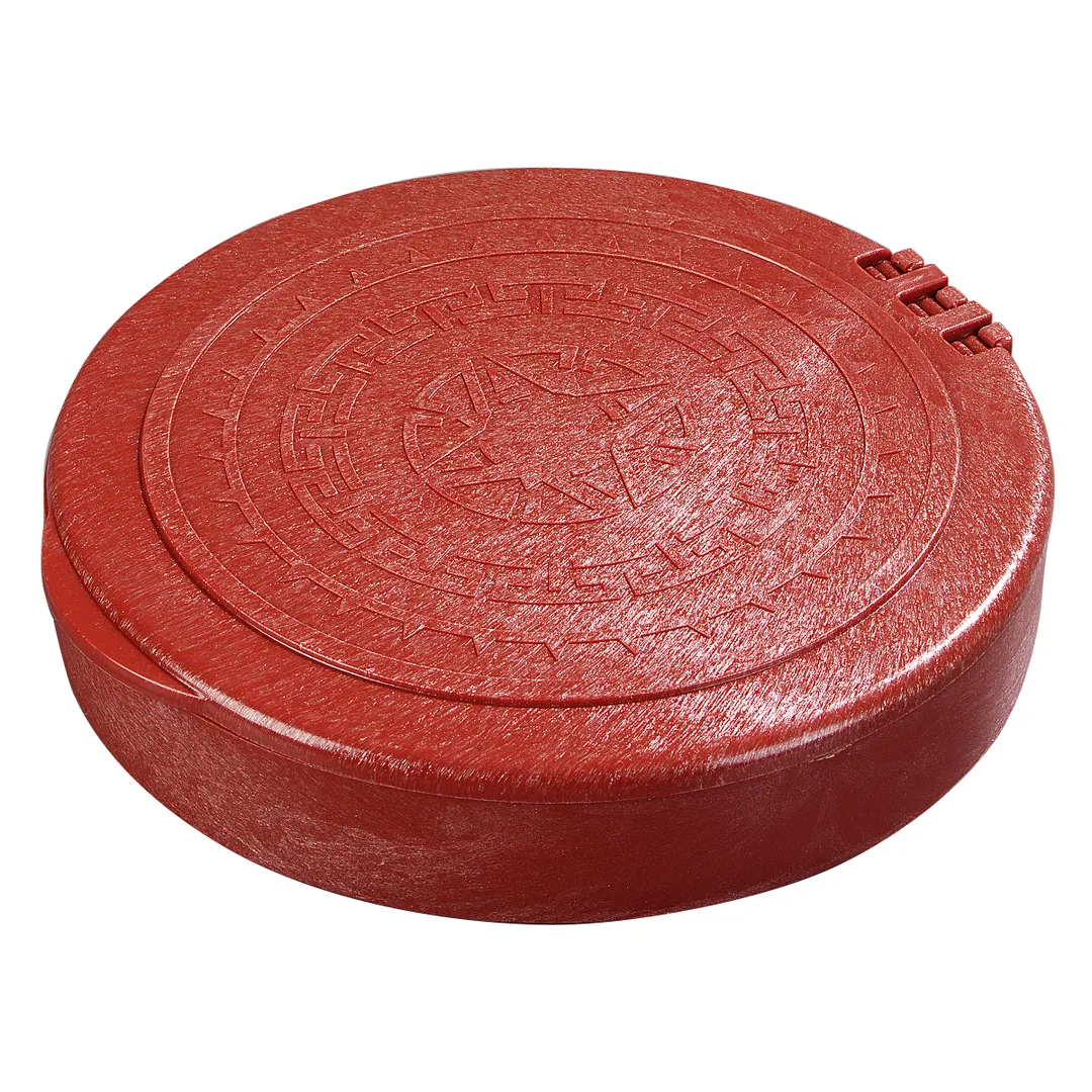 Carlisle 071029 Tortilla Server, 7" Orange Polypropylene Base & Lid Set, Dishwasher Safe, BPA‑Free