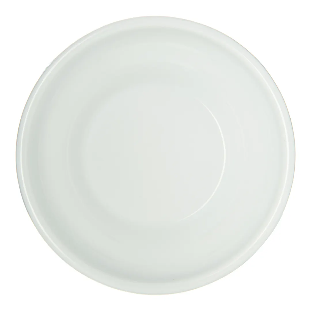 Carlisle 087502 - 5 oz White Round Melamine Sauce Dish, 4" Diameter, Dishwasher Safe, NSF Certified, BPA Free