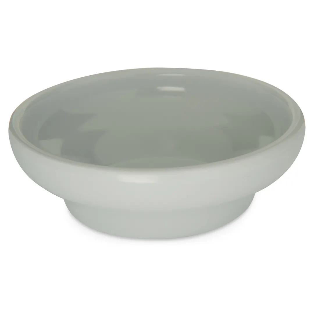 Carlisle 087502 - 5 oz White Round Melamine Sauce Dish, 4" Diameter, Dishwasher Safe, NSF Certified, BPA Free