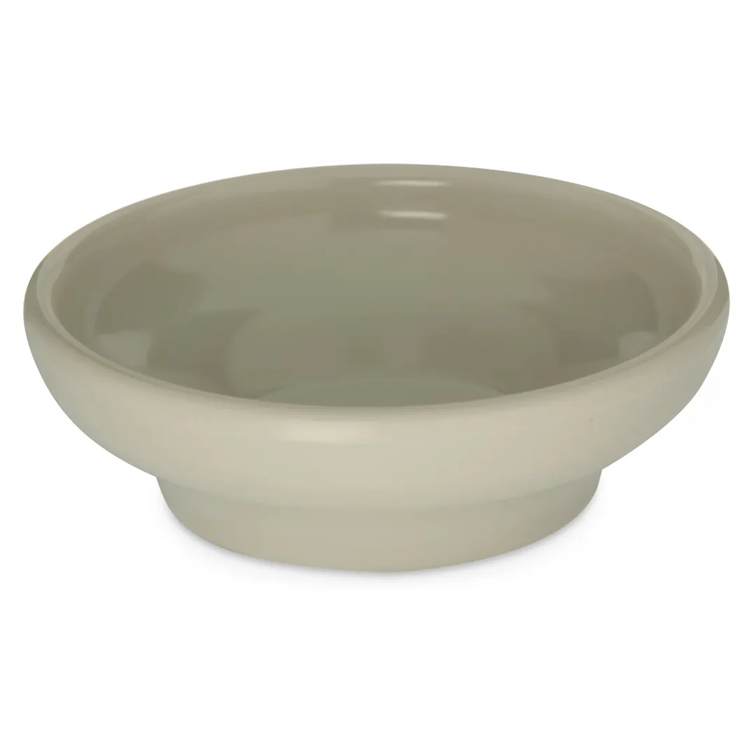 Carlisle 087542 - 5 oz Bone Melamine Sauce Dish, 4" Round, Dishwasher Safe, NSF Certified, BPA Free