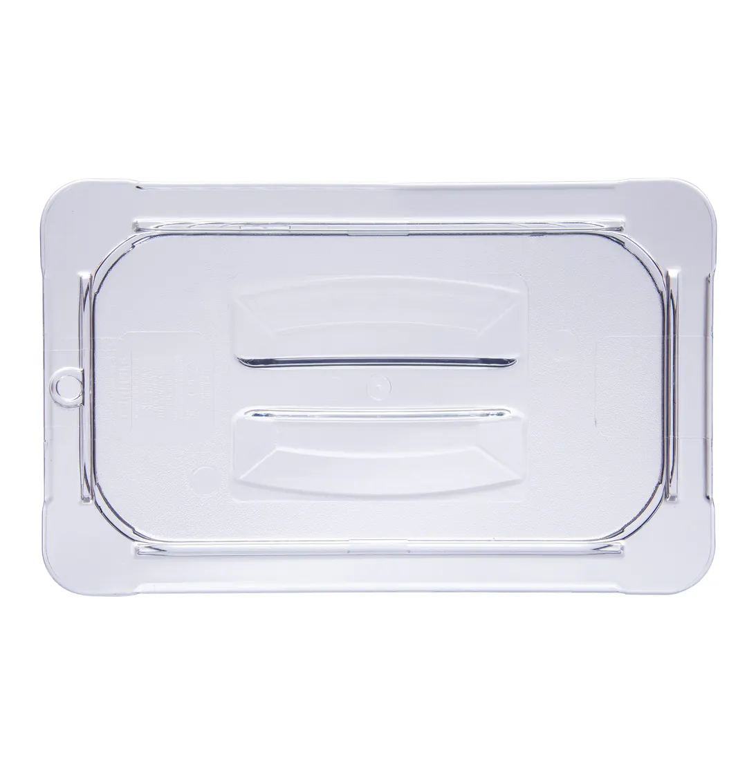 Carlisle 10290U07 StorPlus Universal Lid for 1/4-Size Pan, Stackable, Clear Polycarbonate, NSF, USA