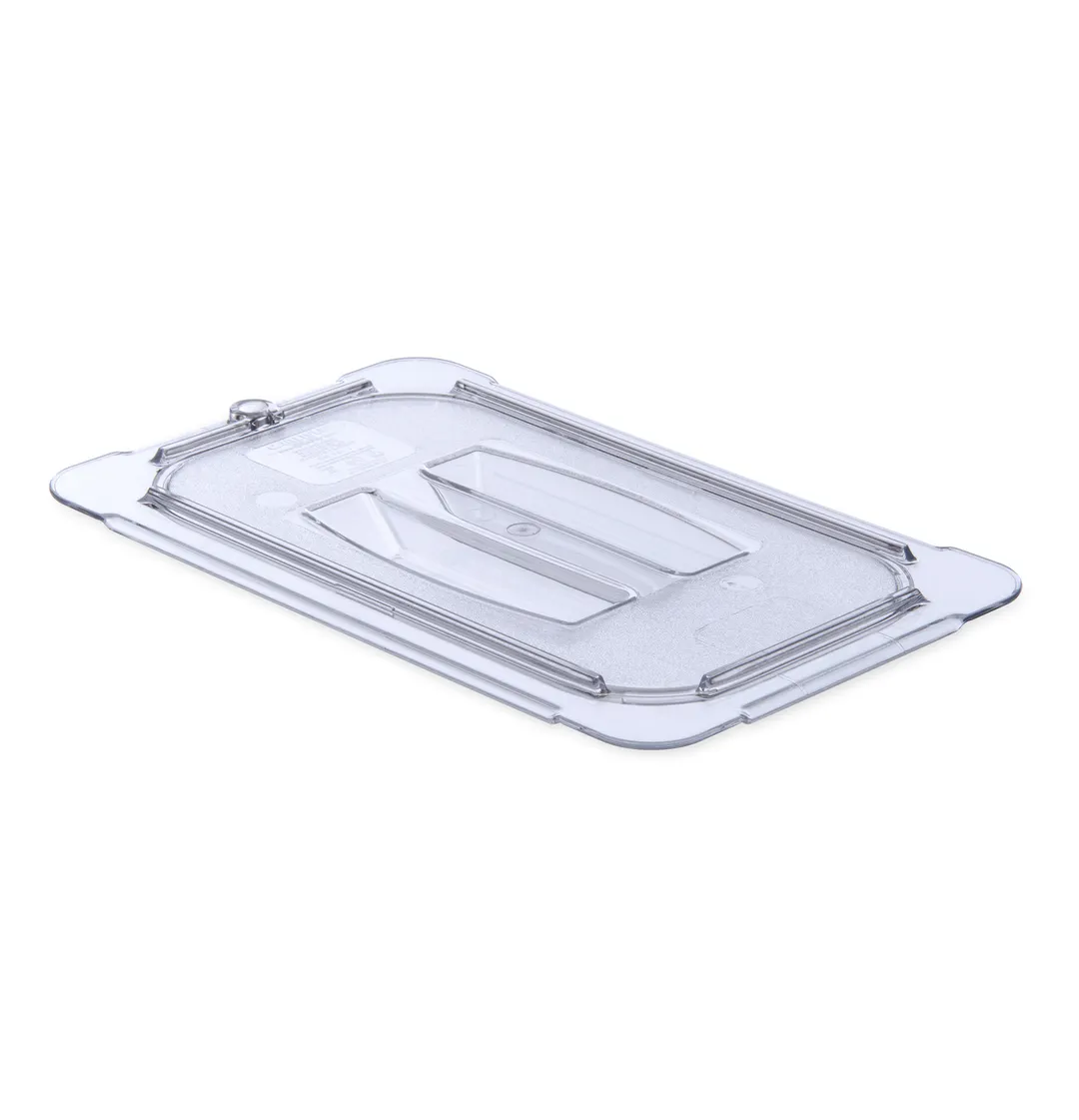 Carlisle 10290U07 StorPlus Universal Lid for 1/4-Size Pan, Stackable, Clear Polycarbonate, NSF, USA