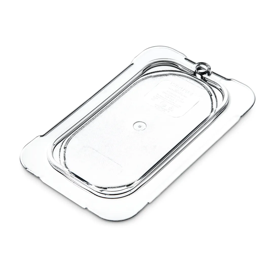Carlisle 10336U07 StorPlus Lid, 1/9-Size Flat Polycarbonate Clear NSF, Made in USA