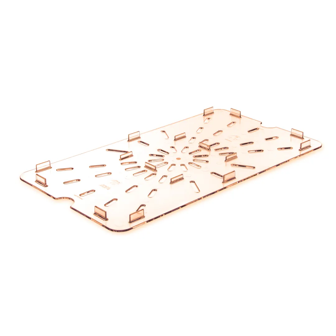 Carlisle 1041513 StorPlus Heat Drain Shelf, 1/1 Polyether Sulfone Amber, NSF, BPA-Free, Made in USA