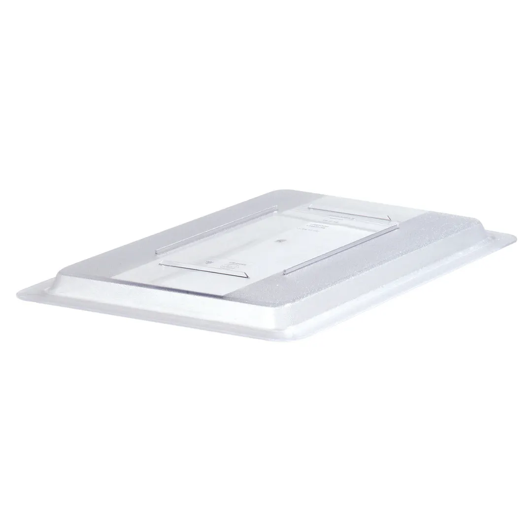 Carlisle 1061707 StorPlus Lid, 18"L x 12"W Clear Polycarbonate, Stackable, NSF Certified, Made in USA