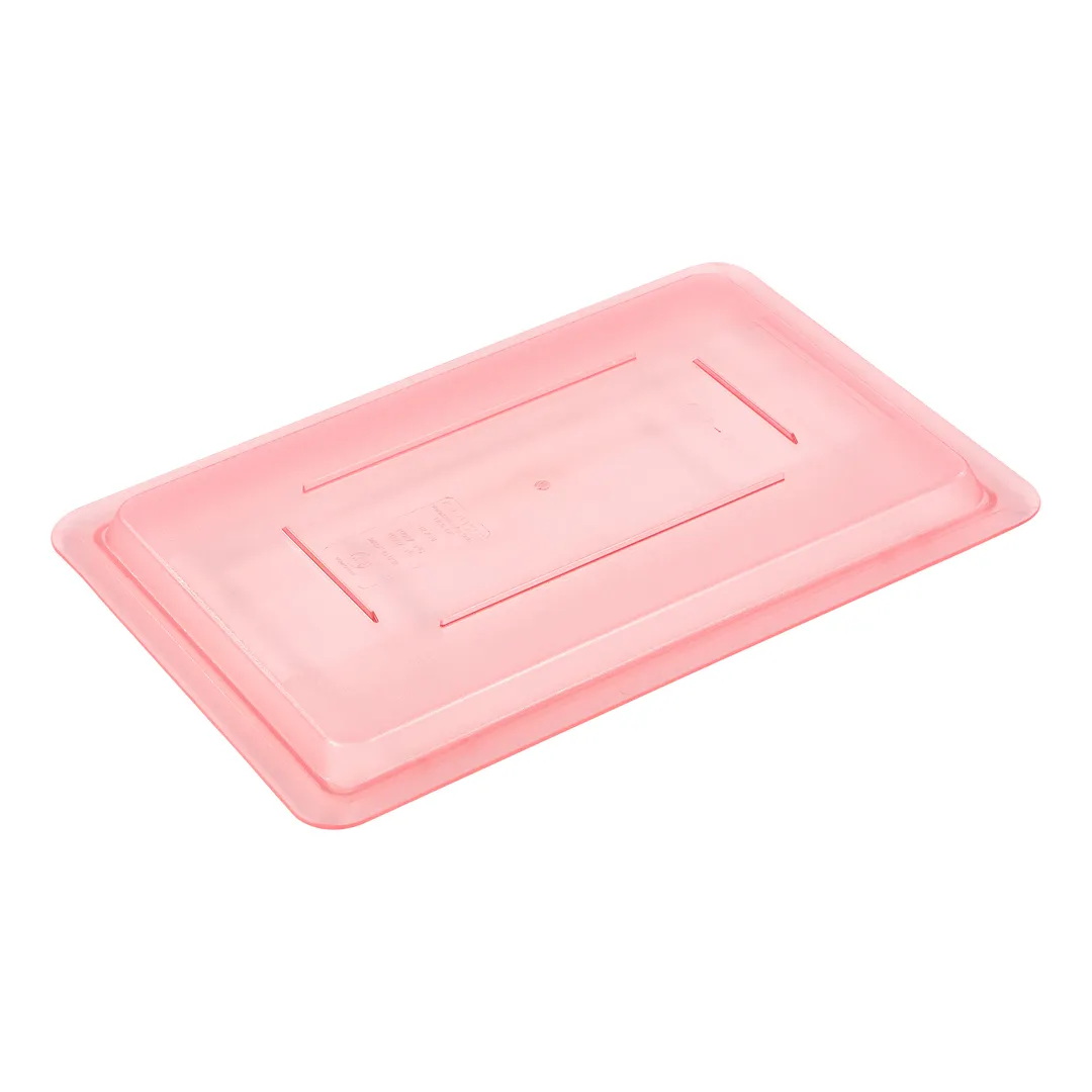 Carlisle 10617C05 StorPlus Storage Lid, 18"L x 12"W, Red Polycarbonate, Lock‑Tight, Stackable