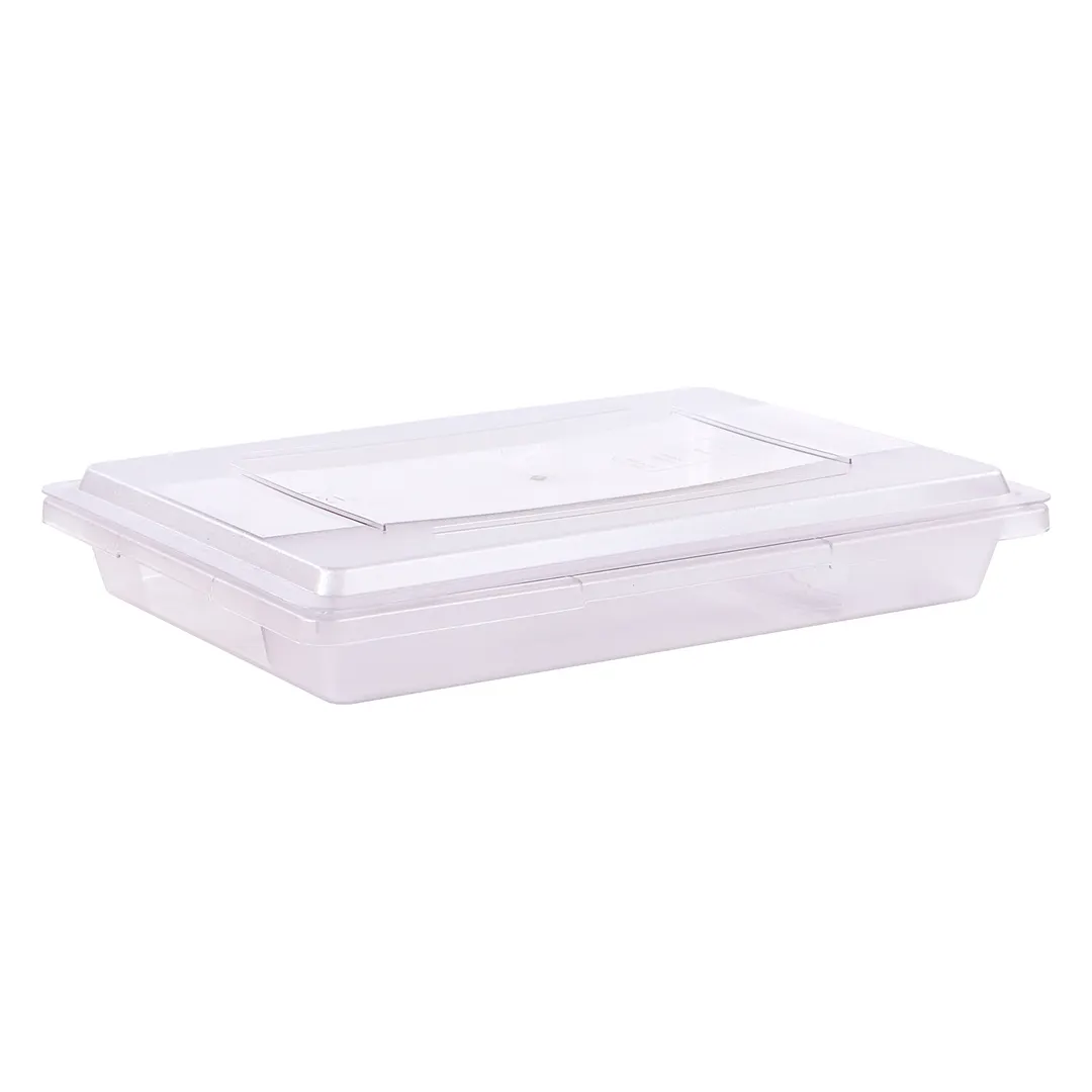 Carlisle 1062707 StorPlus Food Storage Lid, 26"L x 18"W, Clear Polycarbonate, Lock‑Tight, Stackable