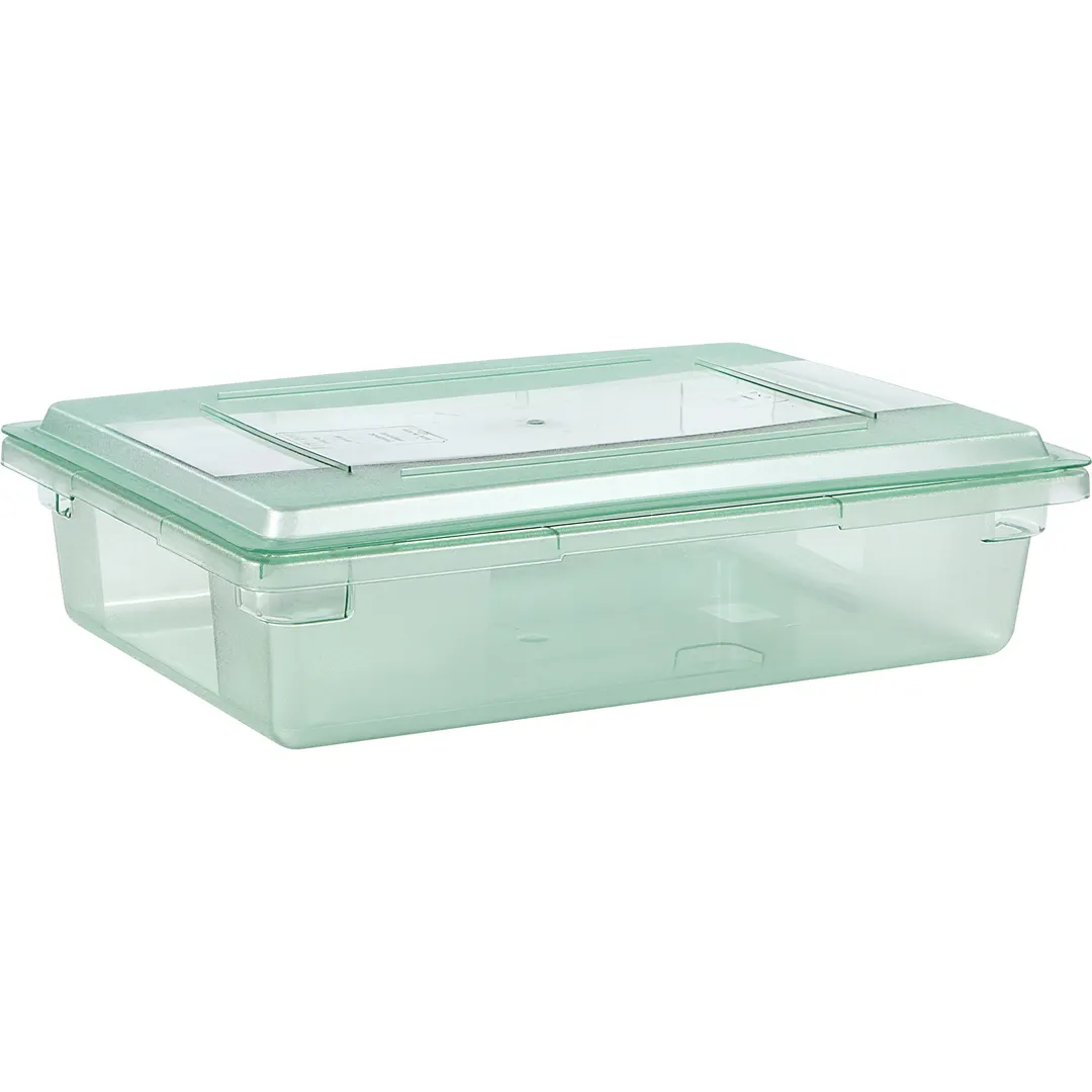 Carlisle 10627C09 StorPlus Food Storage Lid, 26"L x 18"W, Green Polycarbonate, Lock‑Tight - 1/Each