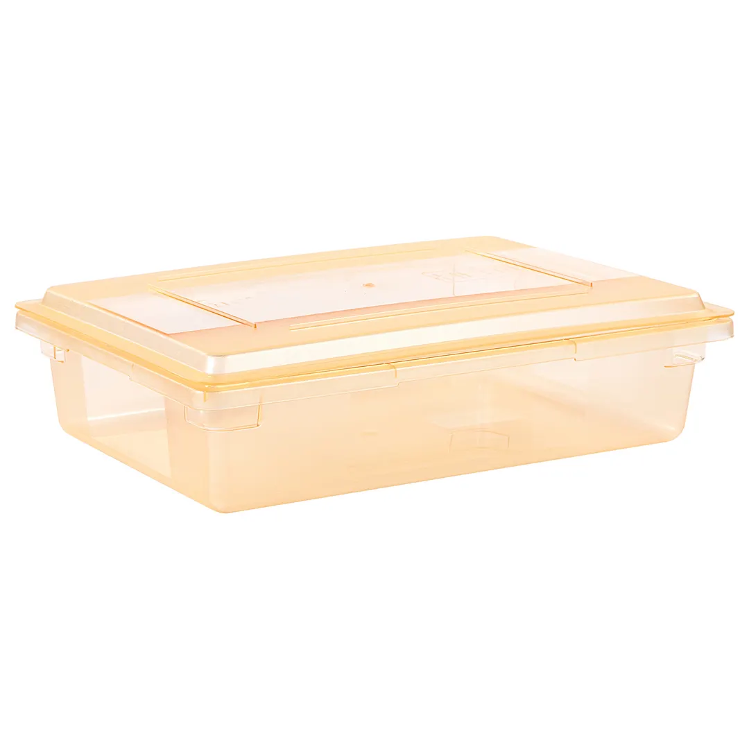 Carlisle 10627C22 StorPlus Food Storage Lid, 26"L x 18"W, Yellow Polycarbonate, Lock‑Tight, Stackable