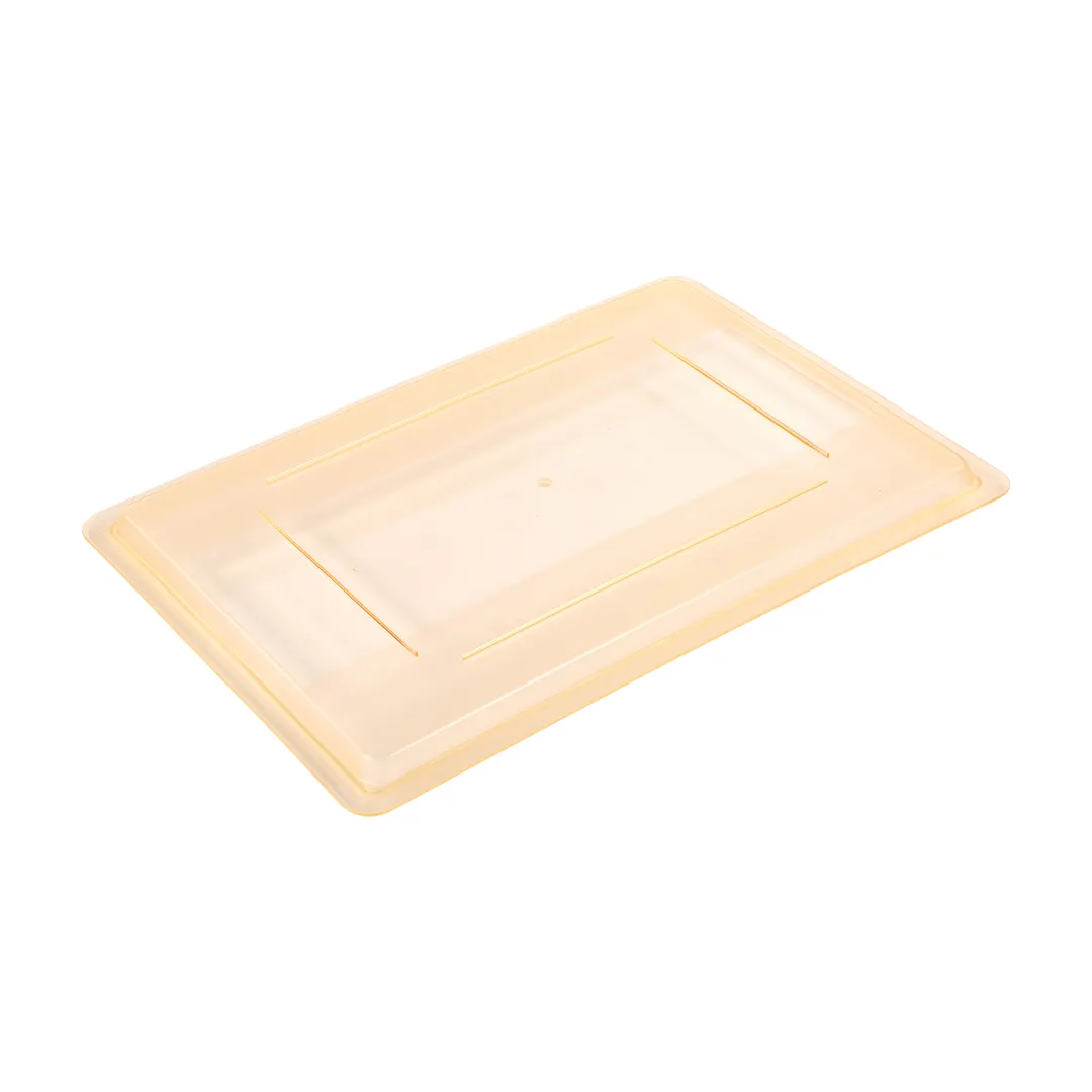 Carlisle 10627C22 StorPlus Food Storage Lid, 26"L x 18"W, Yellow Polycarbonate, Lock‑Tight, Stackable