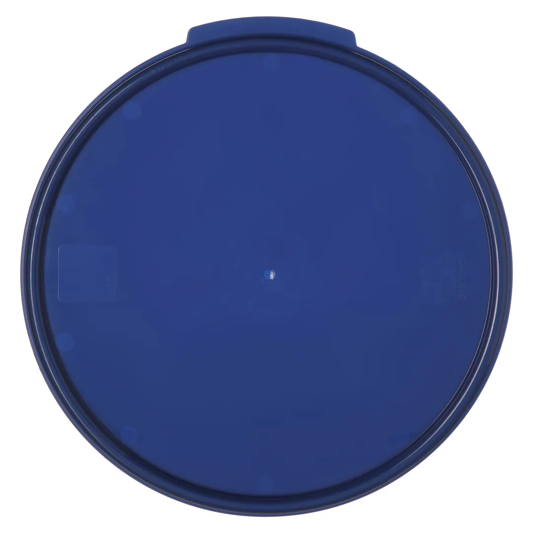 Carlisle 1077360 Storplus Food Storage Lid, 12-18-22 qt Round, Double-Seal, Dishwasher Safe, Blue