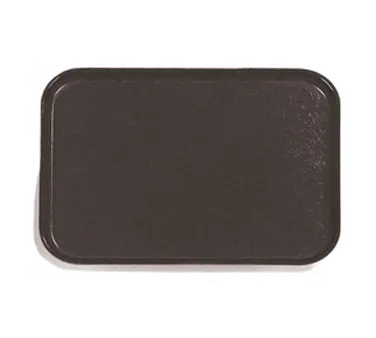 Carlisle 1410FG004 Cafeteria Tray 13-3/4"L x 10-5/8"W Break‑Resist Dishwasher‑Safe Fiberglass Black
