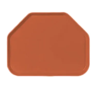 Carlisle 1713FG018 Glasteel Cafeteria Tray, 18" x 14", Trapezoid, Break-Resistant, Fiberglass, Orange