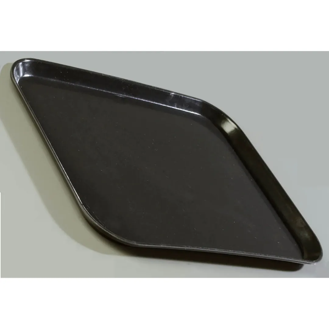 Carlisle 1814FG003 Cafeteria Tray, 18" x 14", Rectangular, Fiberglass, Natural, Break-Resistant