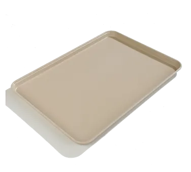 Carlisle 1814FG095 Glasteel Cafeteria Tray, 18" x 14", Rectangular, Fiberglass, Almond - NSF
