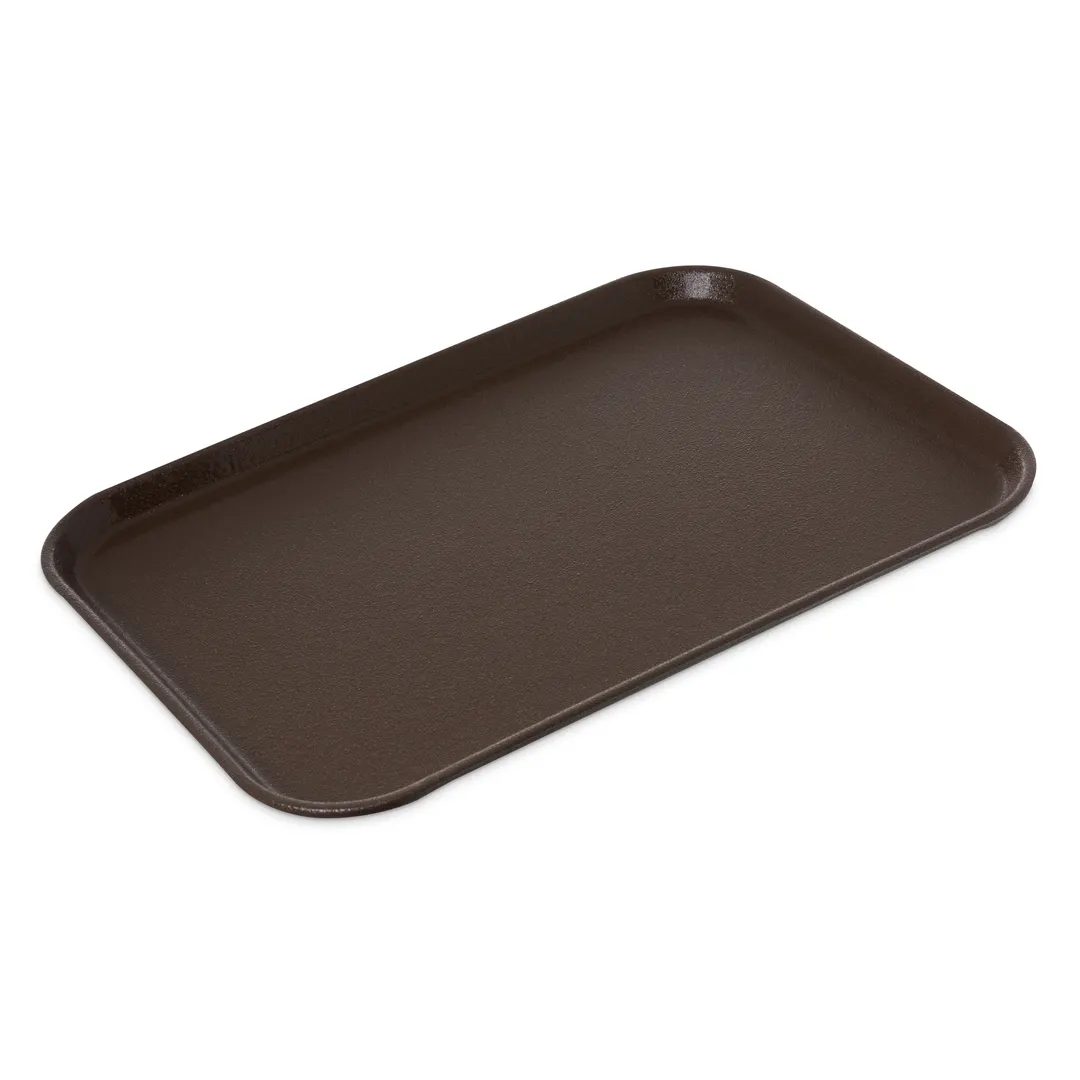 Carlisle 2216GR2Q076 Non-Skid Tray, 22" x 16" Fiberglass Brown, Stain‑Resistant, Dishwasher Safe