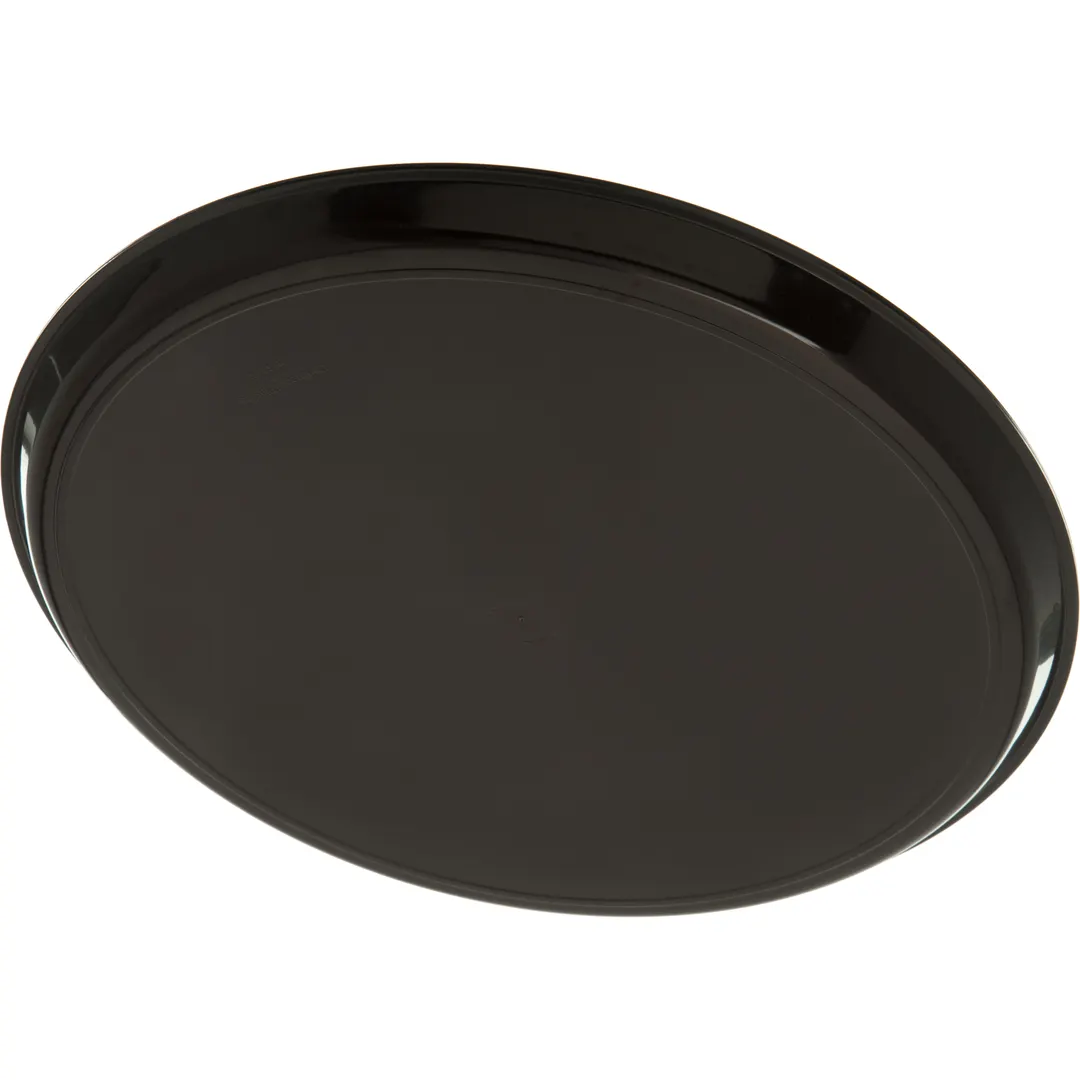 Carlisle 301401 Non-Skid Serving Tray, 14" dia., Round, ABS Plastic, Brown, Non-Skid Cork Liner