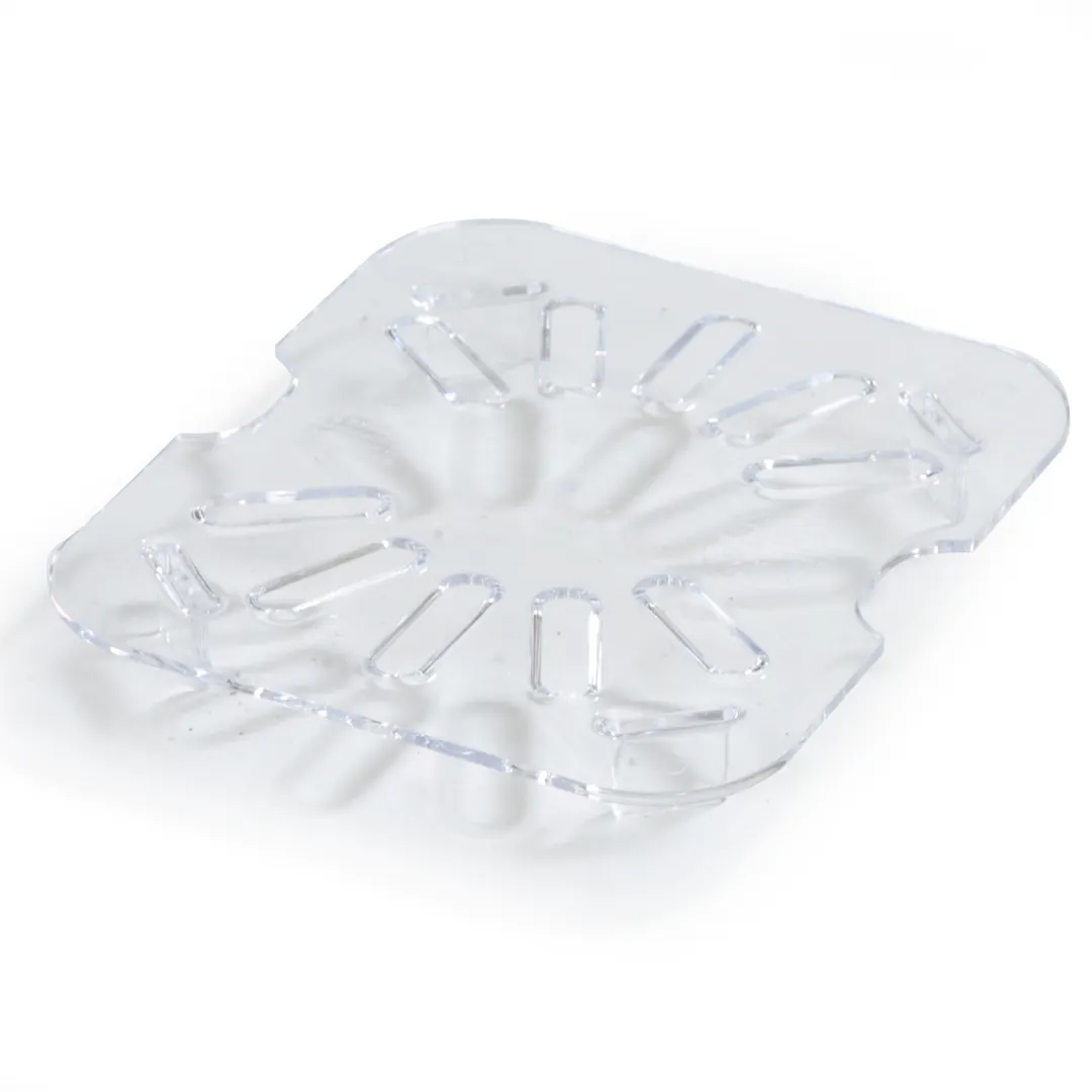 Carlisle 3068907 StorPlus™ Drain Shelf, 1/6 Clear Polycarbonate, NSF, -40° to 212° F, Made in USA
