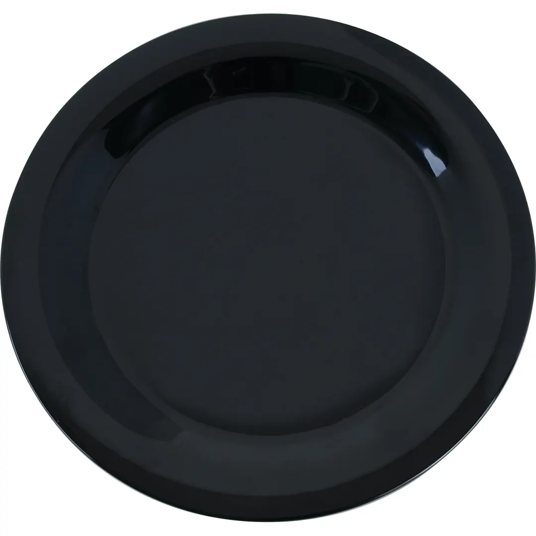 Carlisle 3300203 - Sierrus™ 10.5" Black Melamine Dinner Plate, Dishwasher Safe, NSF, BPA‑Free
