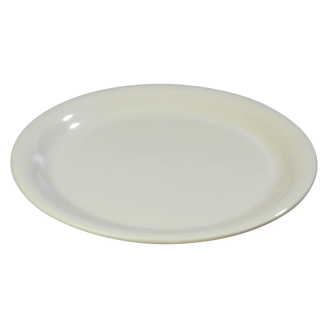 Carlisle 3300642 Sierrus™ Salad Plate, 7-1/4" Bone Melamine, Narrow Rim, NSF Certified, BPA‑Free