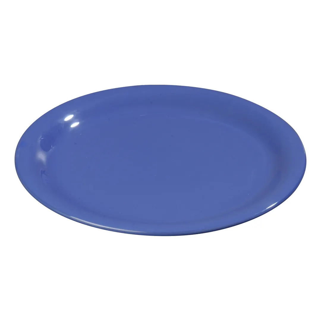 Carlisle 3300814 Sierrus™ Pie Plate, 6½" Ocean Blue Melamine, Narrow Rim, BPA‑Free, Elevated Foot