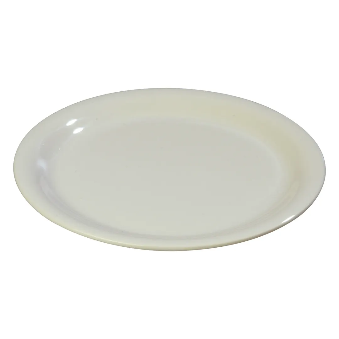 Carlisle 3300842 - Sierrus™ Pie Plate 6½" Bone Melamine Round, Narrow Rim, Elevated, BPA‑Free, NSF