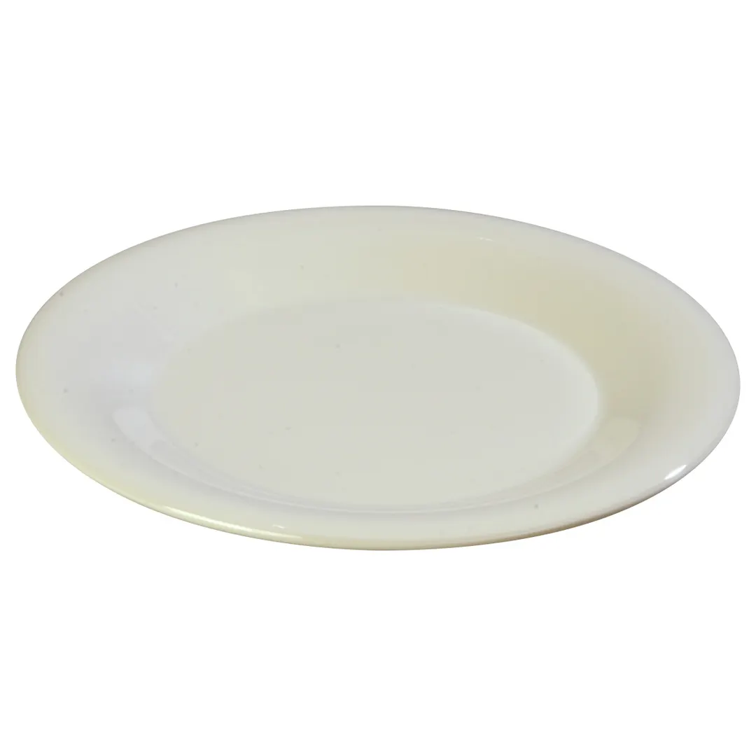 Carlisle 3301842 Sierrus™ Pie Plate, 6½" Diameter Wide Rim, Bone Melamine, NSF Certified